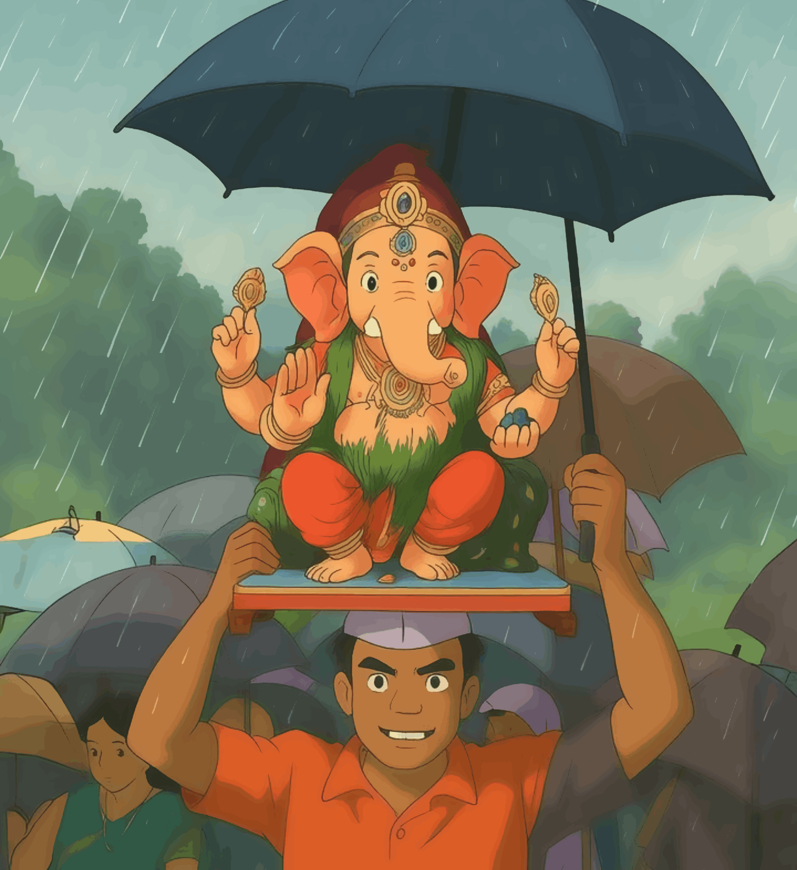 Ganesh Aagman - Ghibli Addition