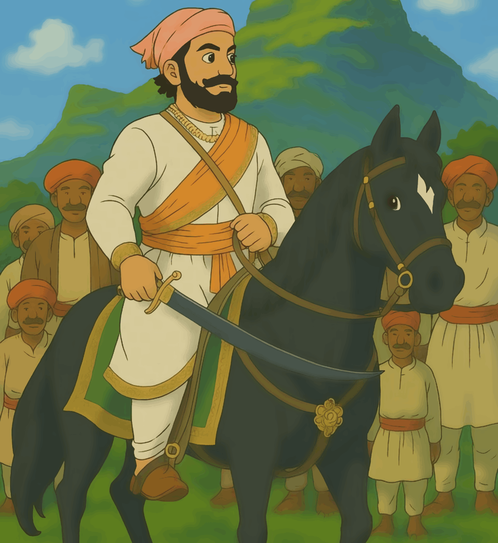 Rise of the Maratha's - Ghibli Edition Shivaji Maharaj