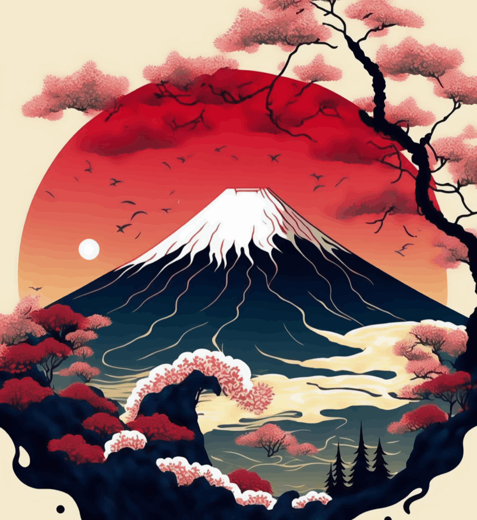 Mount Fuji & Blossom