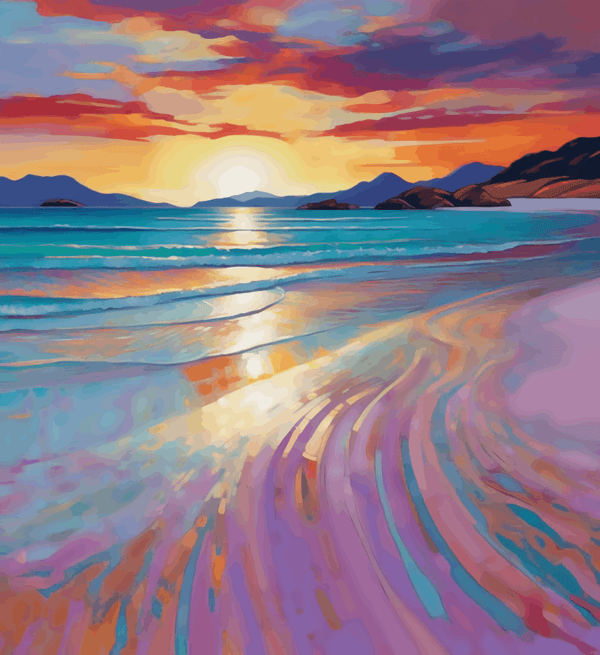 Paint Waint Beach View Abstract