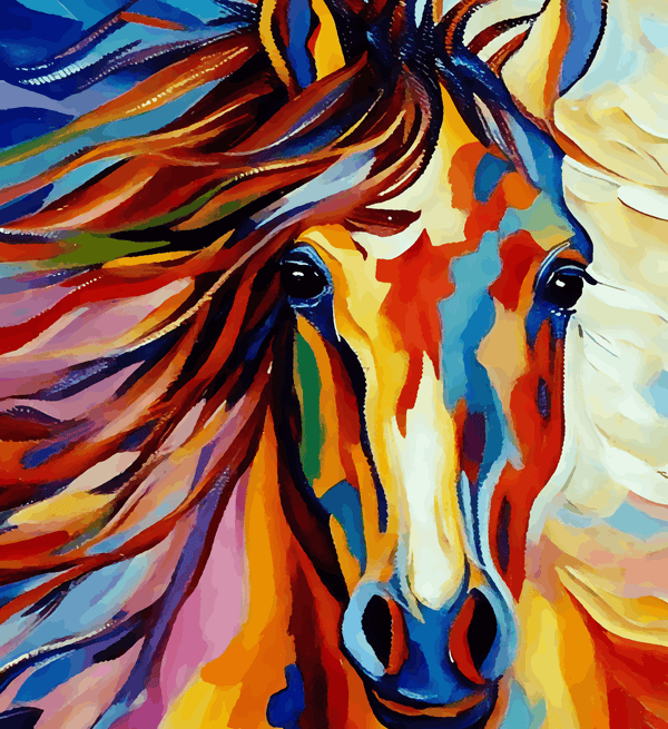 Paint Waint Horses Abstract
