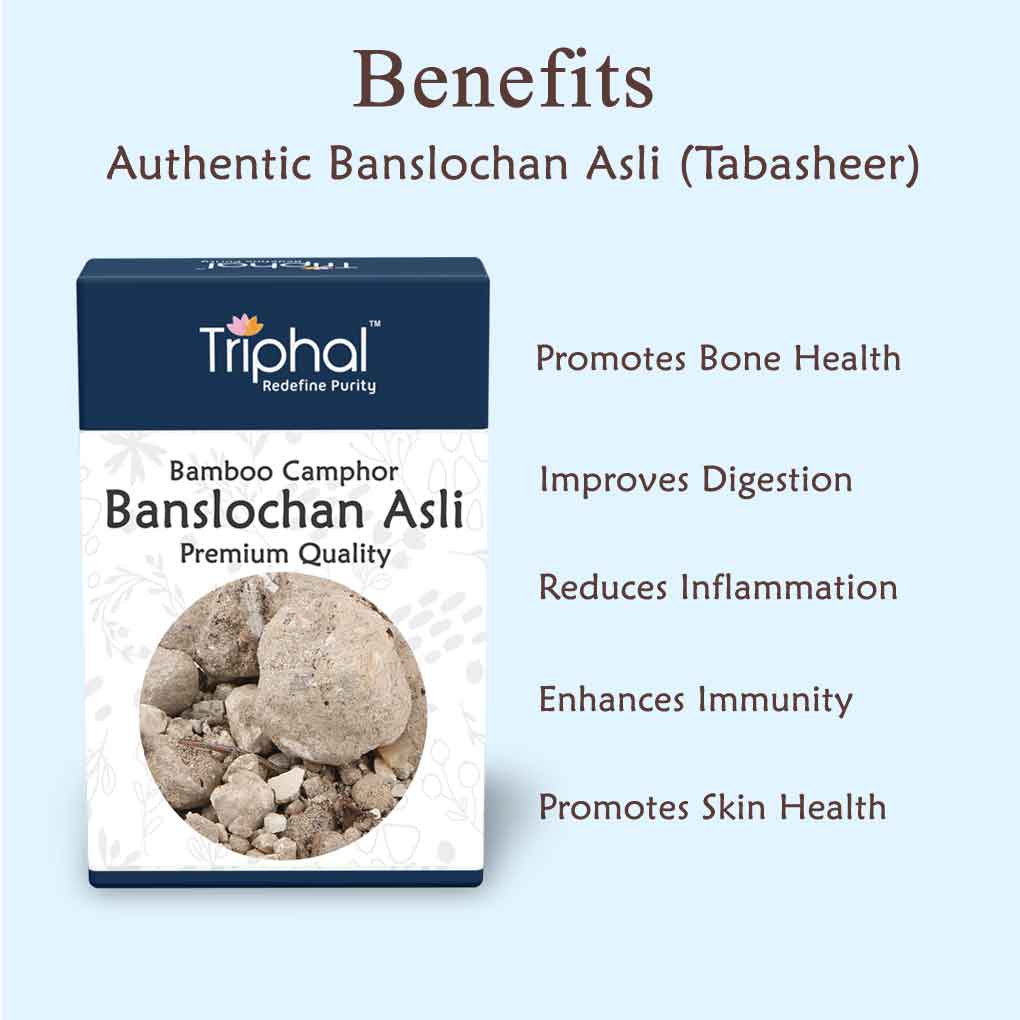 Triphal Banslochan Asli – Tabasheer – Bamboo Camphor