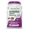 Healthyhey Berberis Berberine 95% with Milk Thistle - 60 Vegetable Capsules
