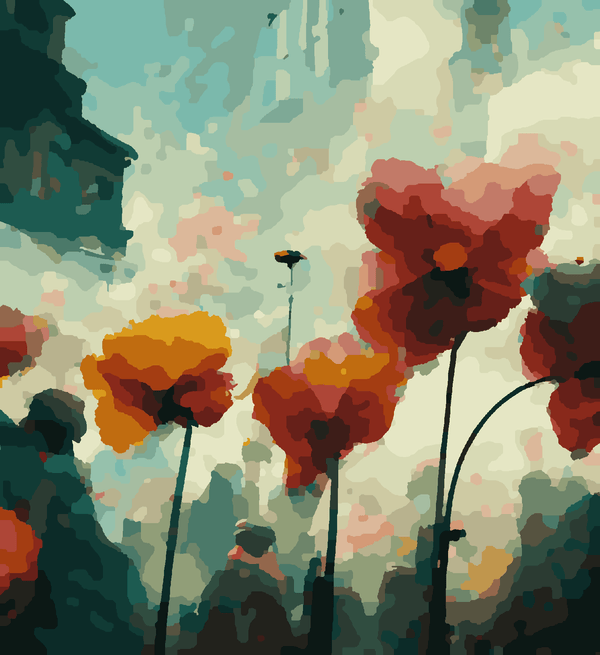 Paint Waint Blur Flowers