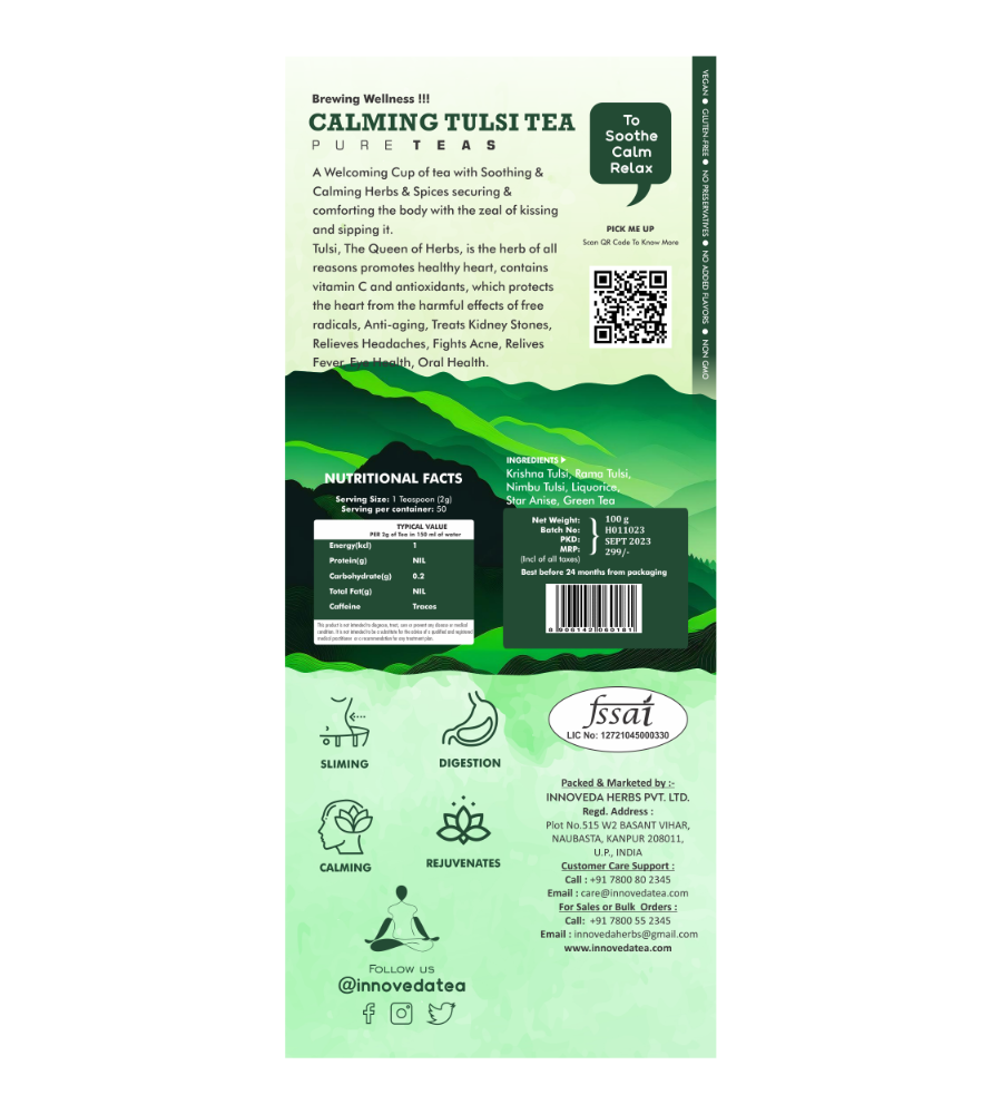 Innoveda Calming Tulsi Tea