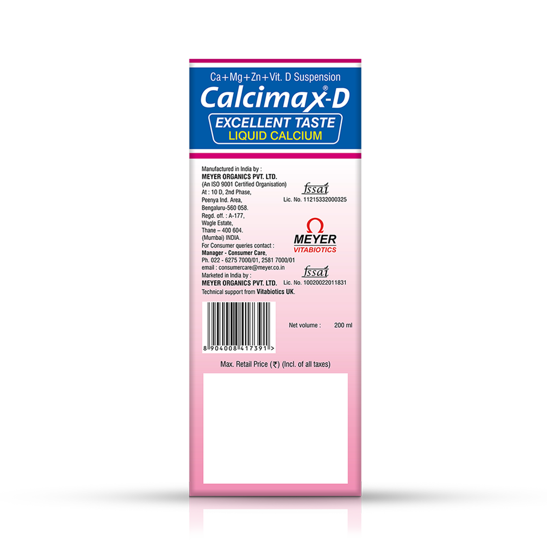 Vitabiotics Calcimax D Liquid Calcium - 200 ml