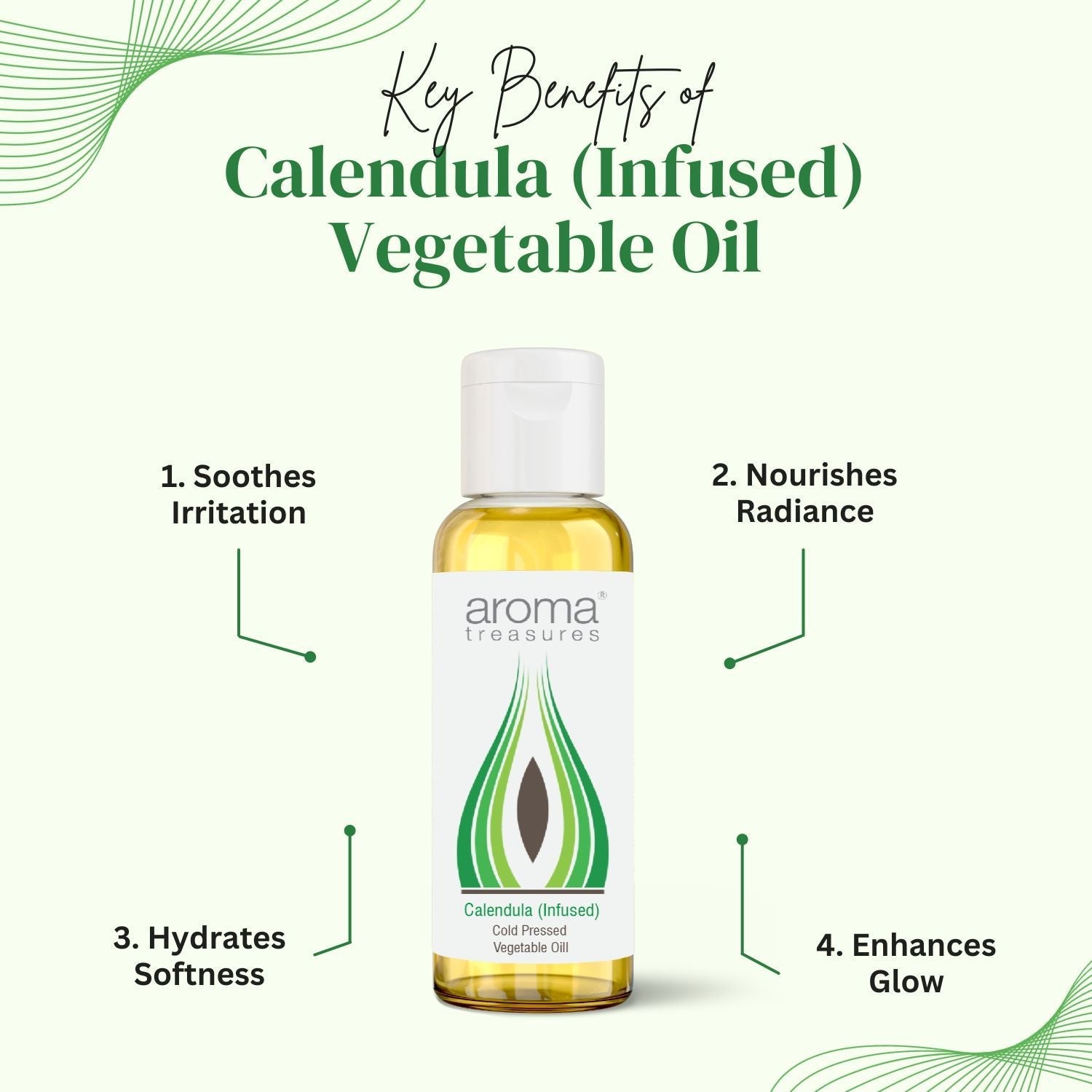 Aroma Treasures Calendula (Infused) Vegetable Oil - 50 ml