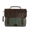 Craftshades – 11.15″ Handcrafted Canvas+ Goat Leather Laptop Bag