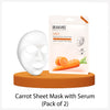 Dr.rashel Carrot Sheet Mask with Serum (pack of 2)