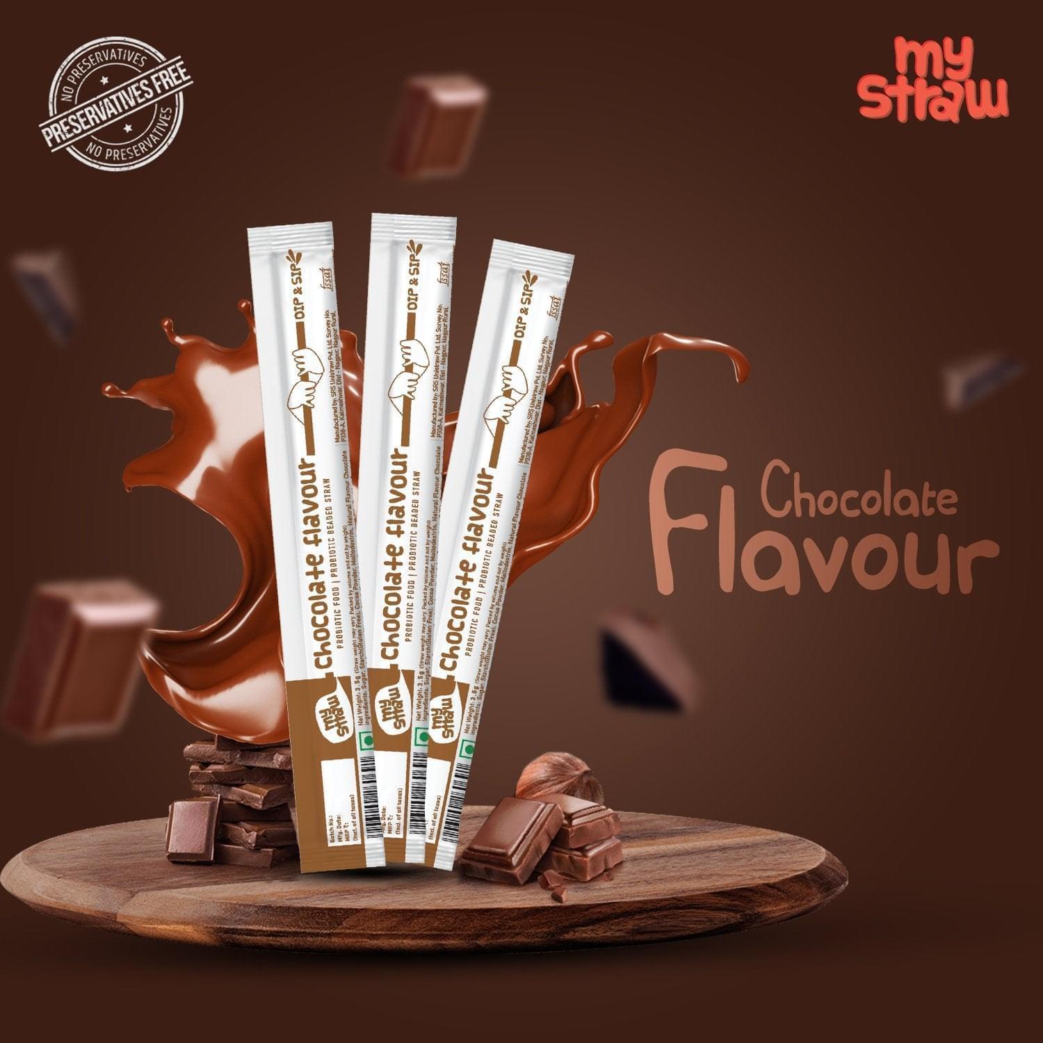 Body first My Straw Probiotic Flavoured Straws with Bacillus Coagulans for Gut Health - 30 Straws