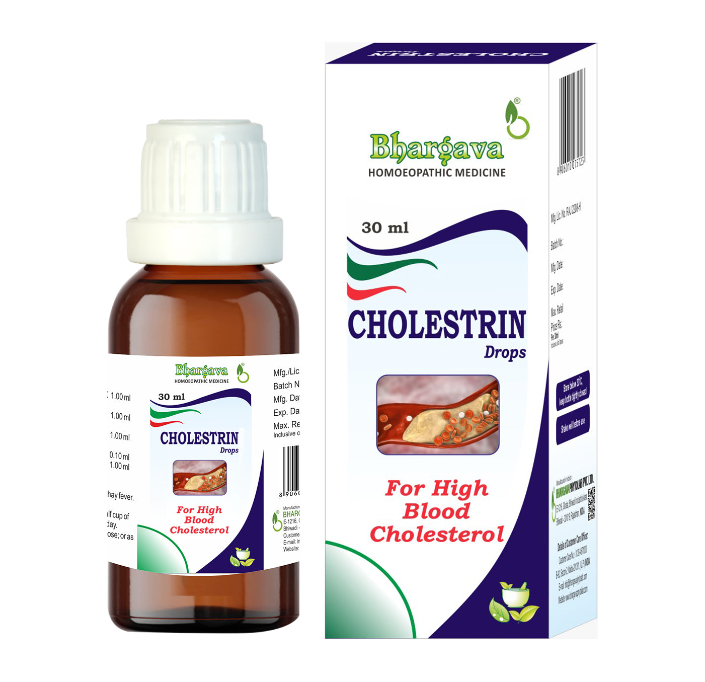 Bhargava Cholestrin Oral Drops - 30 ml