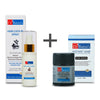 Dr Batra's Instant Hair Natural Keratin Hair Building Fibre - Dark Brown - 12 gm and PRO+ Lock-In Spray - 50 ml