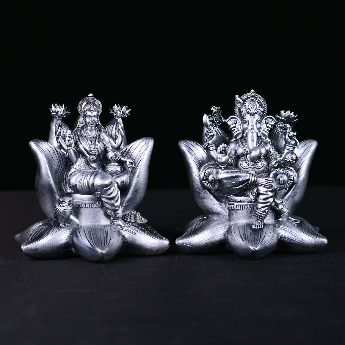 Artarium Padma Laxmi Ganesha Idol 4 inch - Lakshmi Ganesh Murti