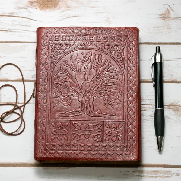 Craftshades – Vintage Beautiful Tree Embossed Unique Design 10″7 Handcrafted Leather Journal/Diary 200 page | 100% Genuine Leather