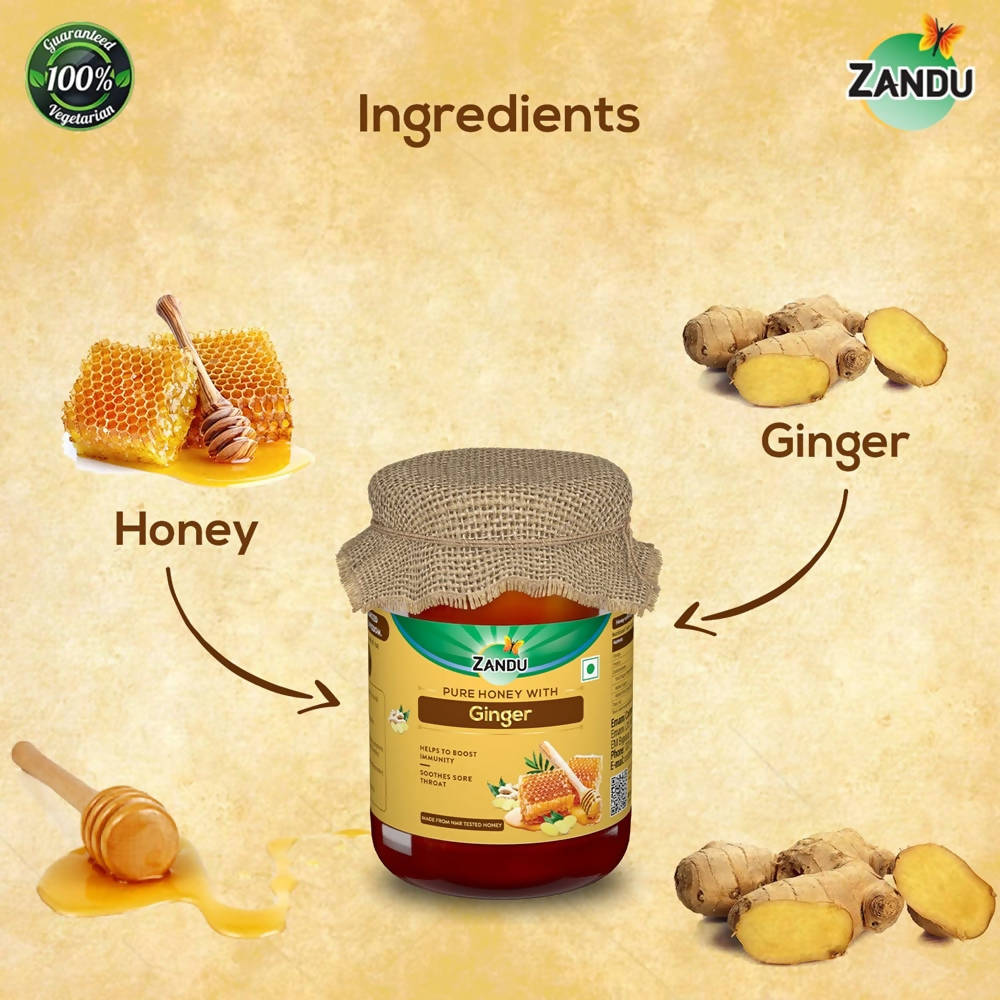 Zandu Pure Honey with Ginger