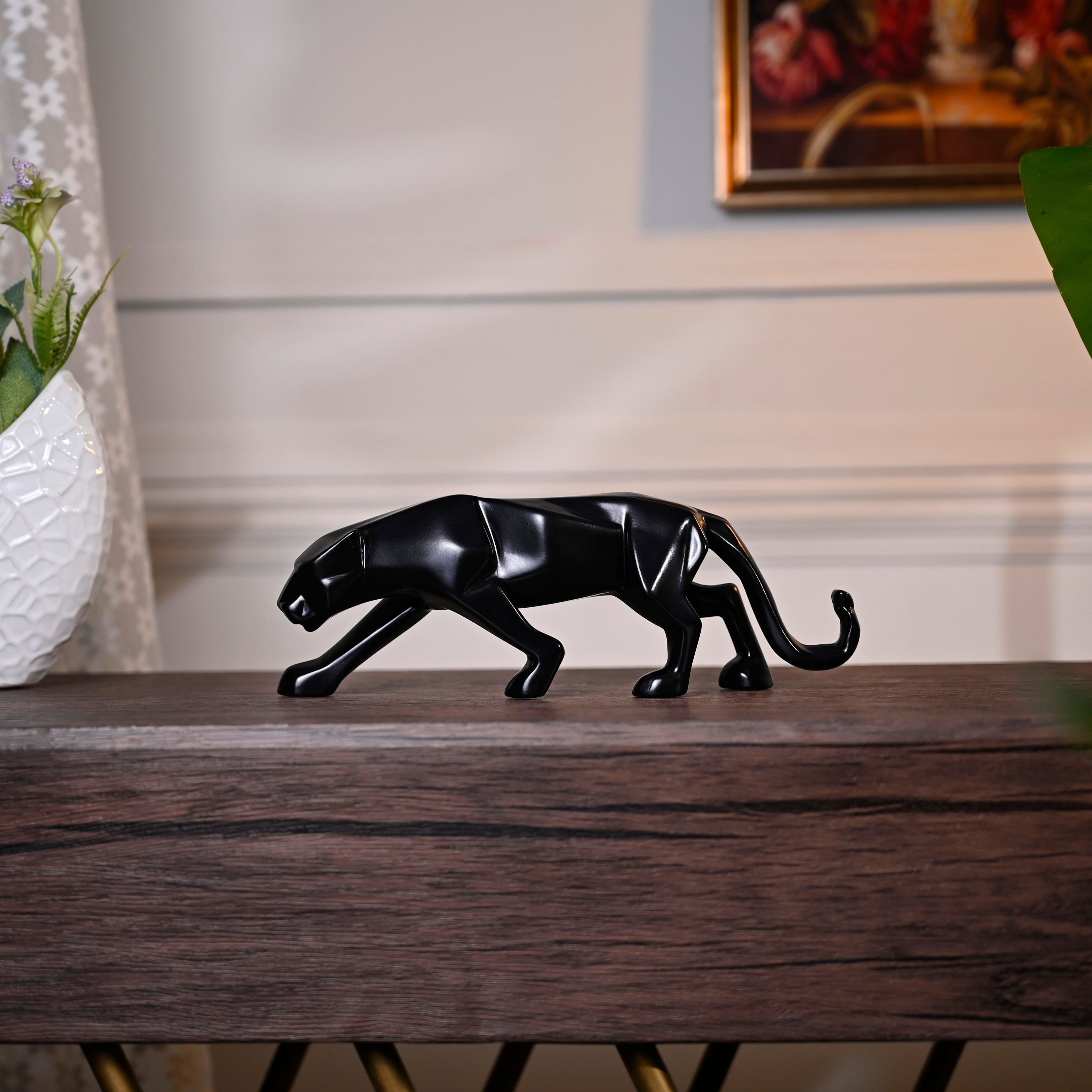 Artarium Modern Art Geometric Jaguar Figurine Idol