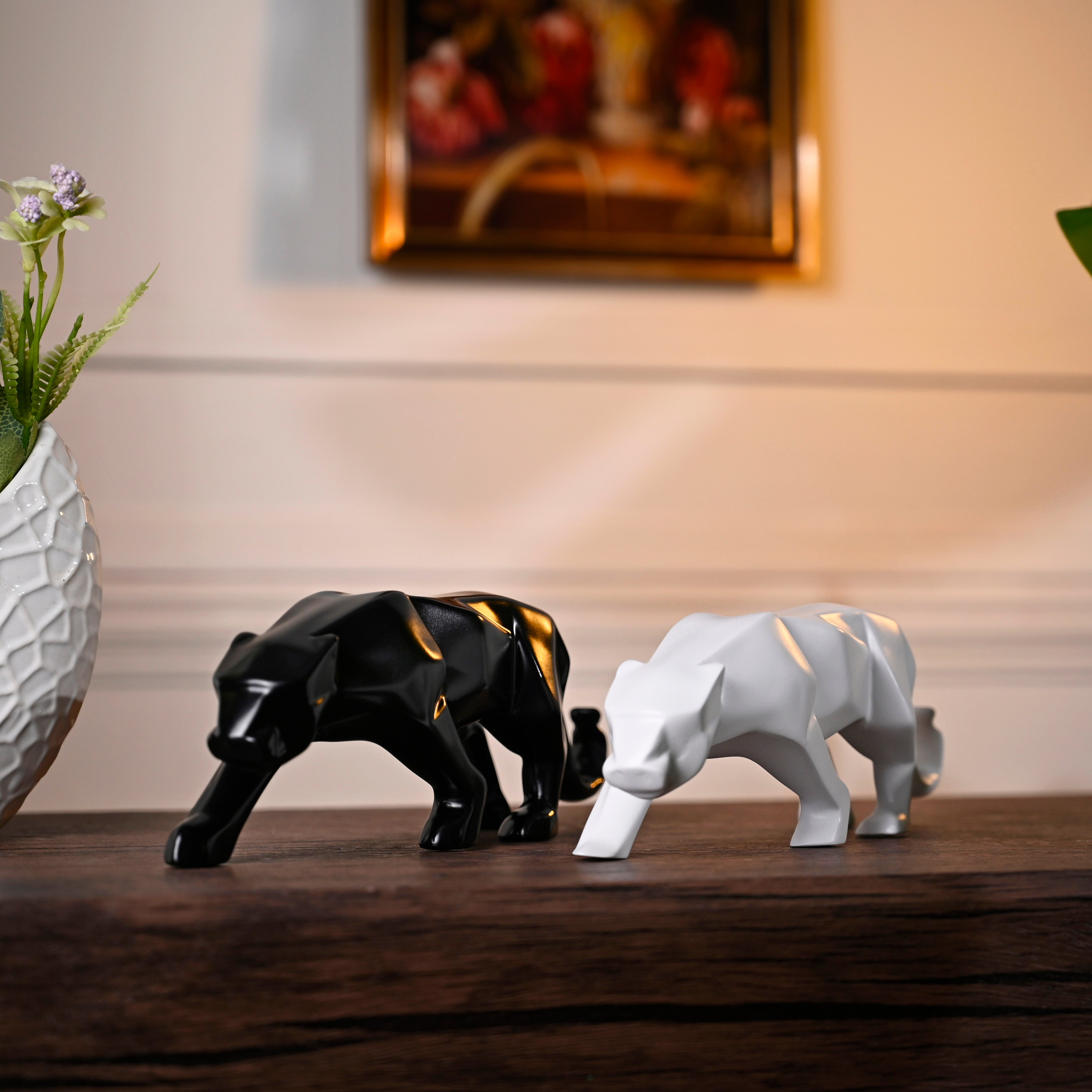 Artarium Modern Art Geometric Jaguar Figurine Idol