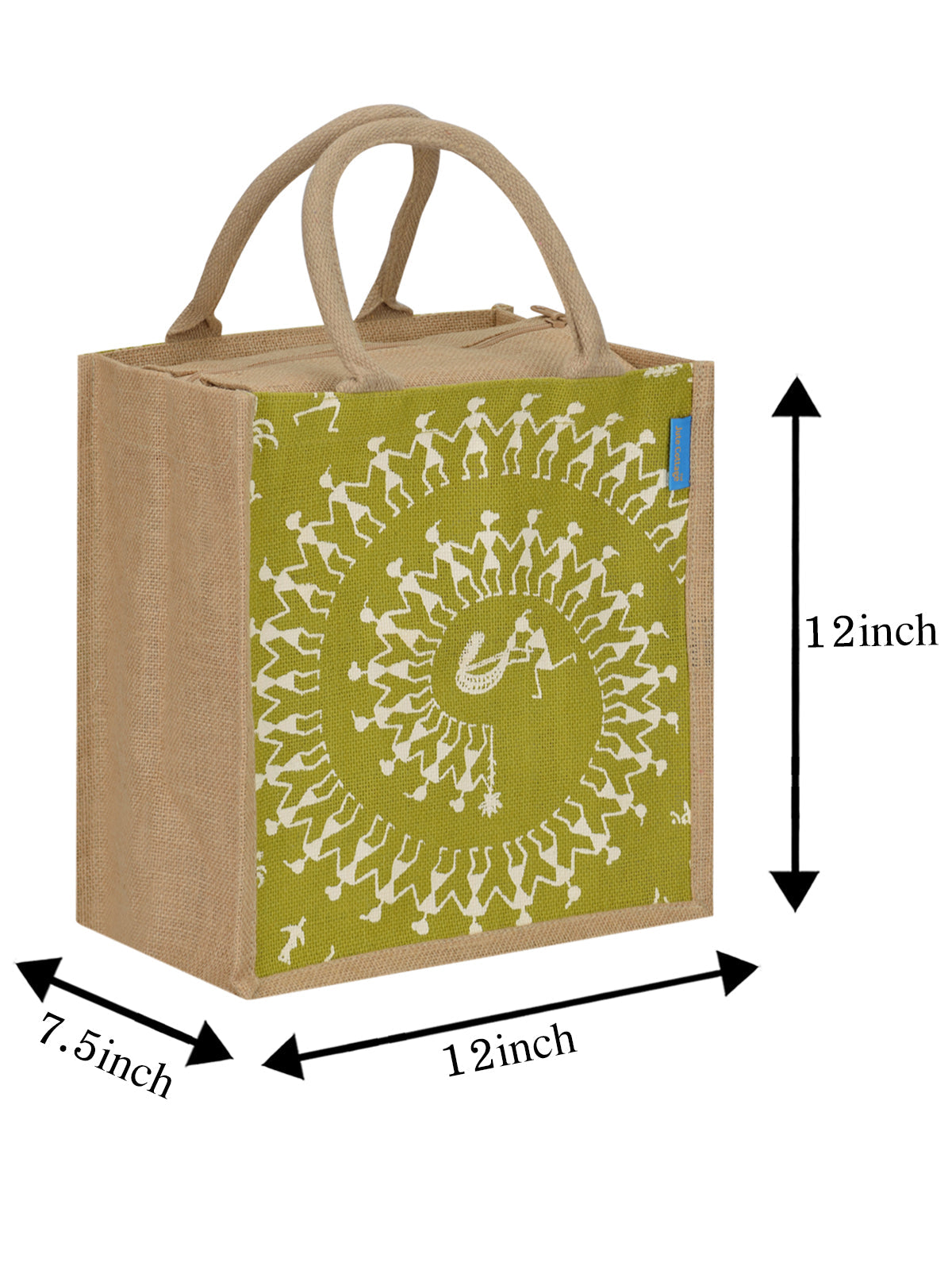Jute Cottage Warli Zipper Lunch