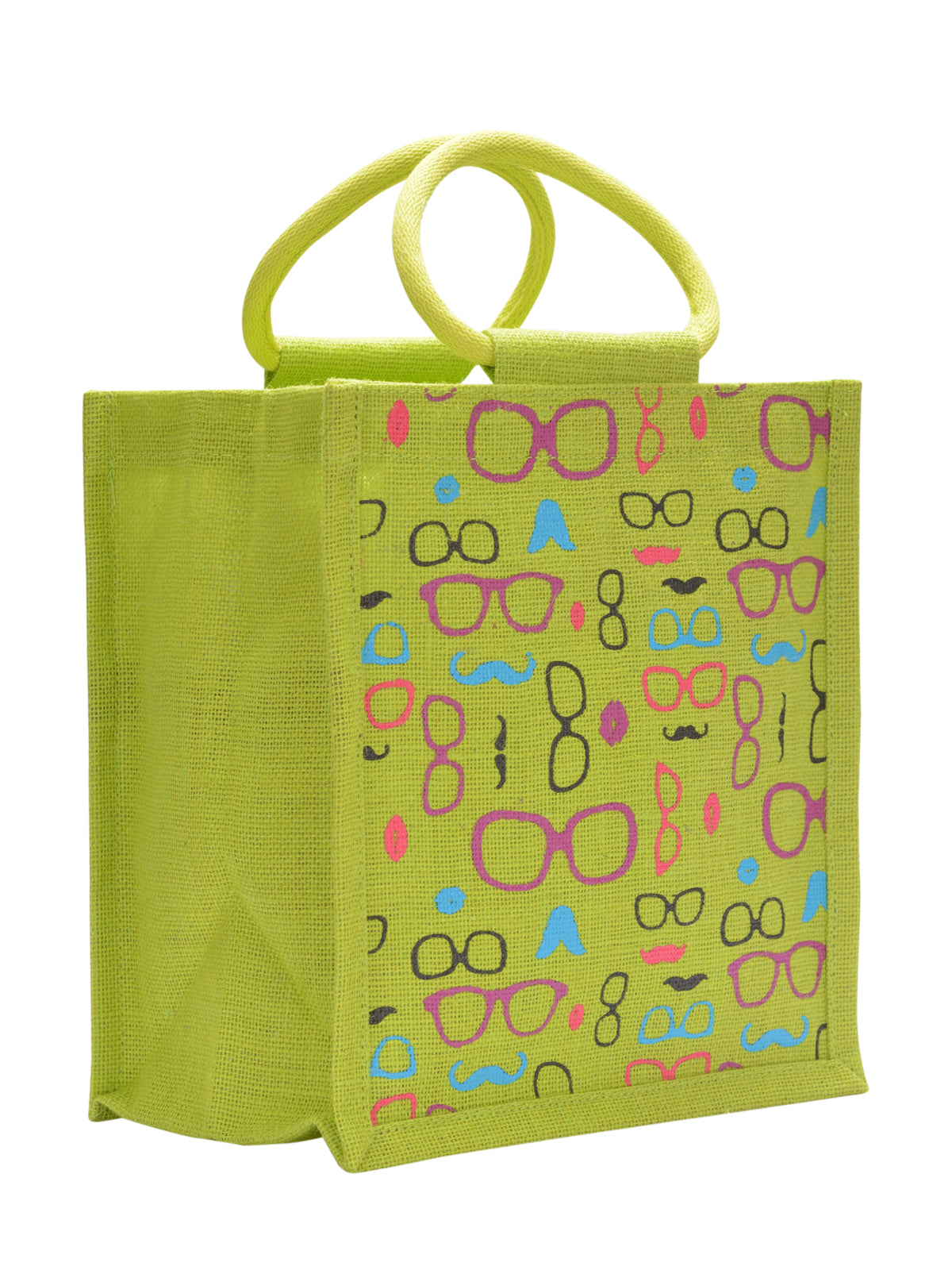 Jute Cottage Spec Moustache Print Zipper Lunch