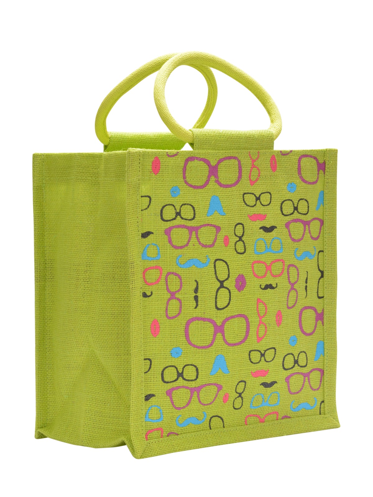 Jute Cottage Spec Moustache Print Zipper Lunch