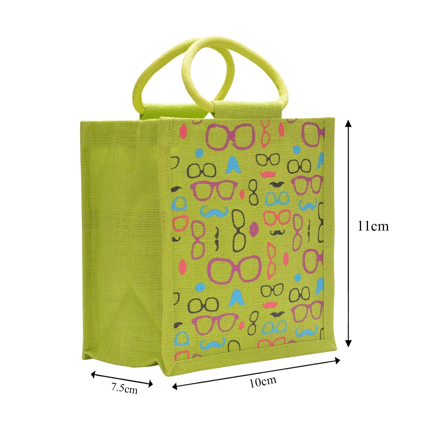 Jute Cottage Spec Moustache Print Zipper Lunch