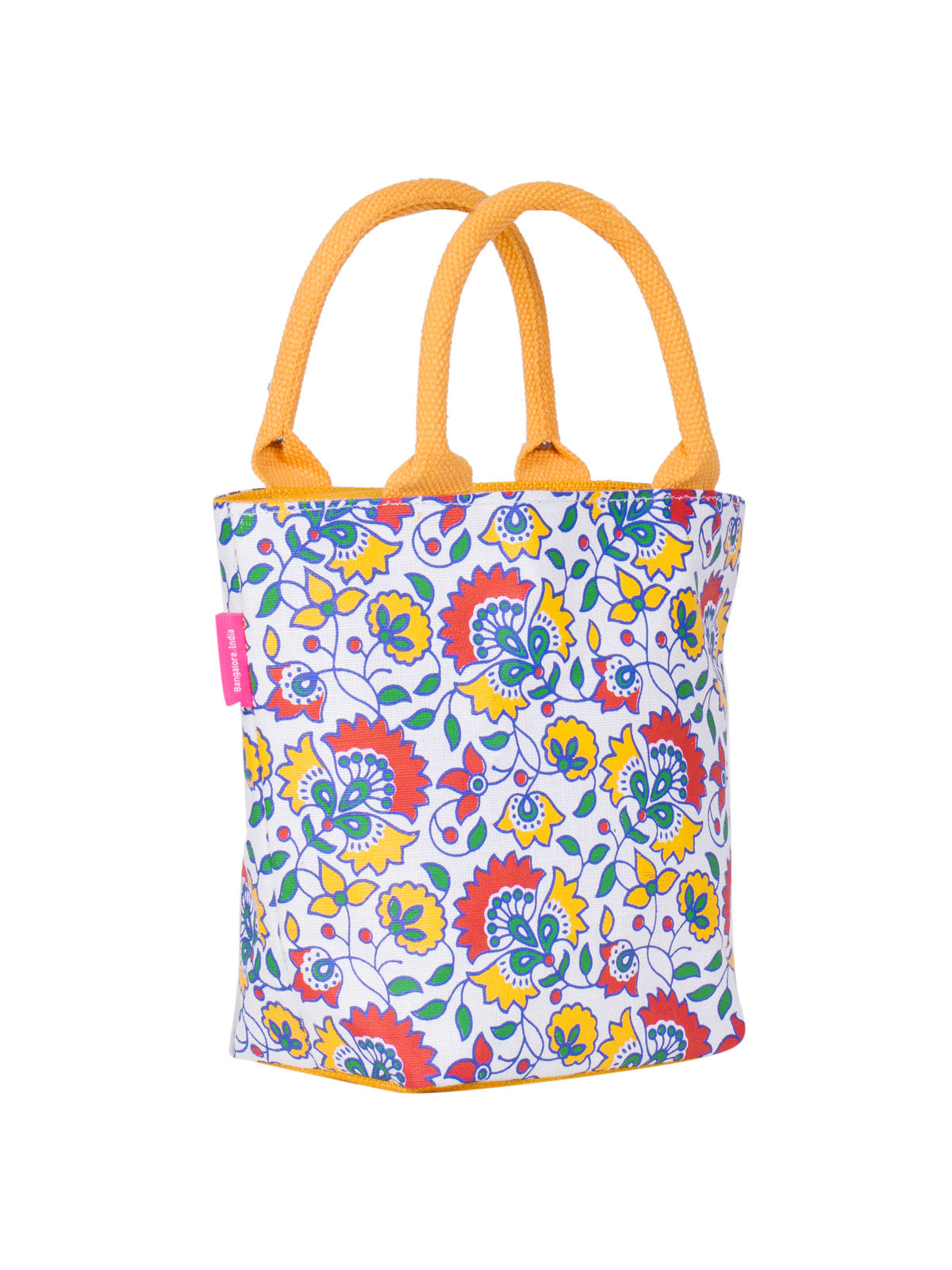 Jute Cottage Floral Print Juco Zipper Lunch Bag