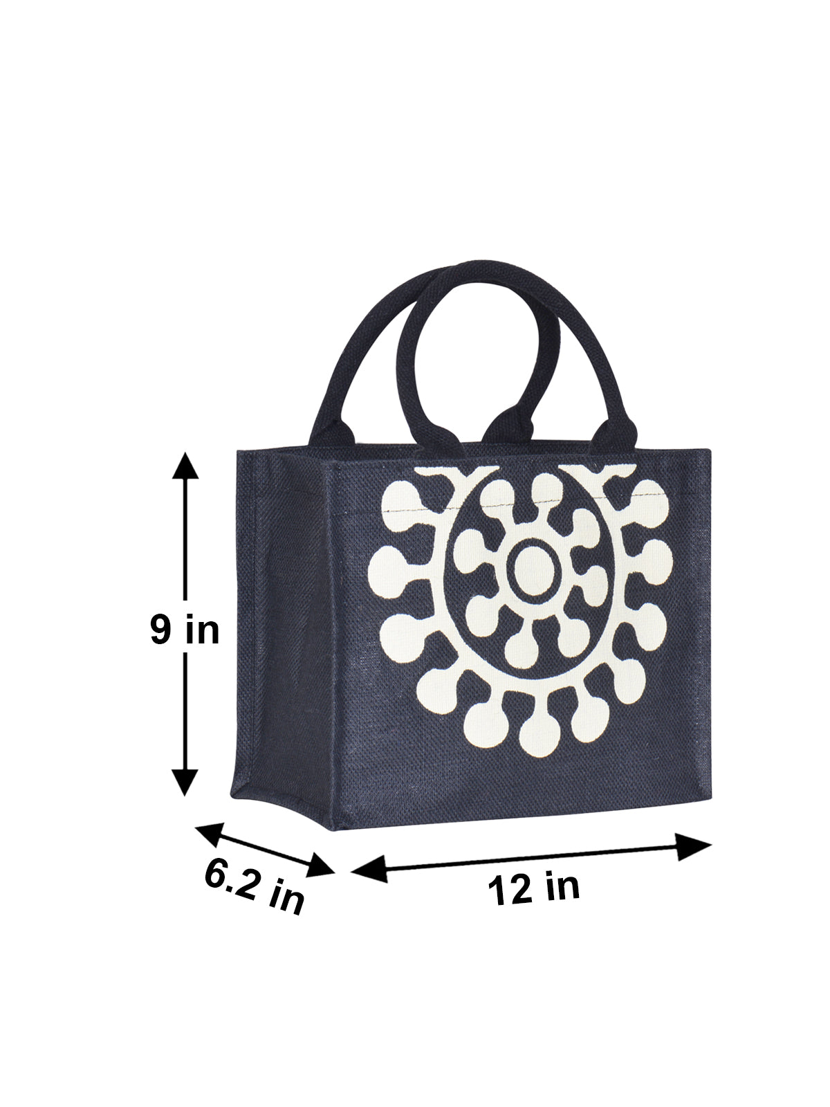 Jute Cottage Printed Zipper Lunch Bag