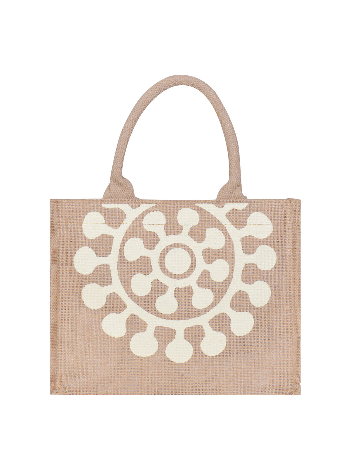 Jute Cottage Printed Zipper Lunch Bag