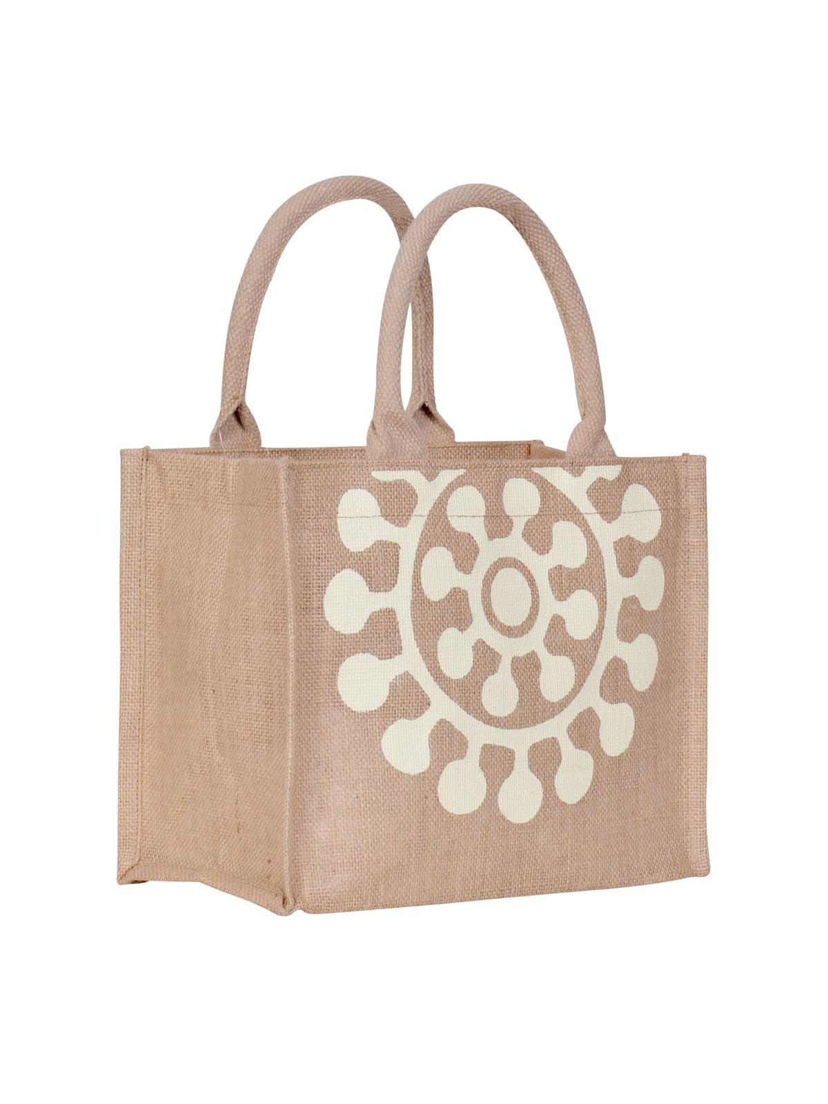 Jute Cottage Printed Zipper Lunch Bag