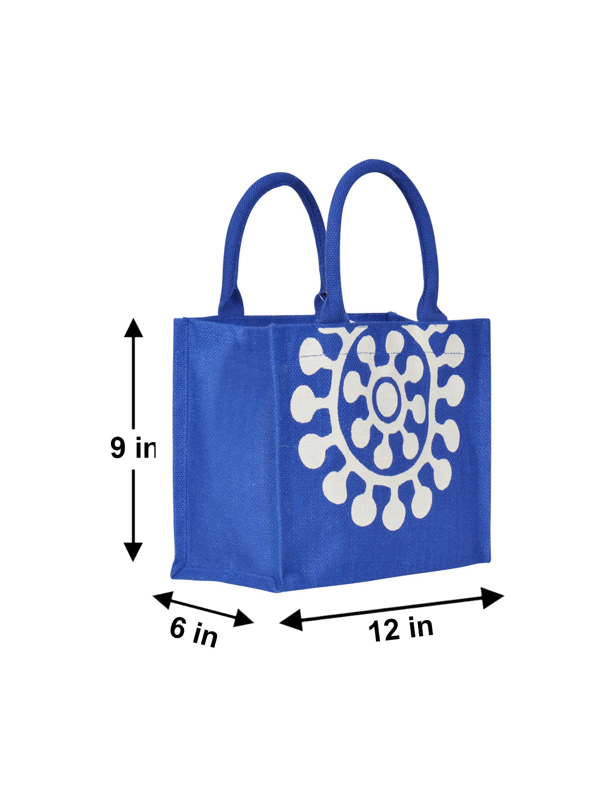 Jute Cottage Printed Zipper Lunch Bag