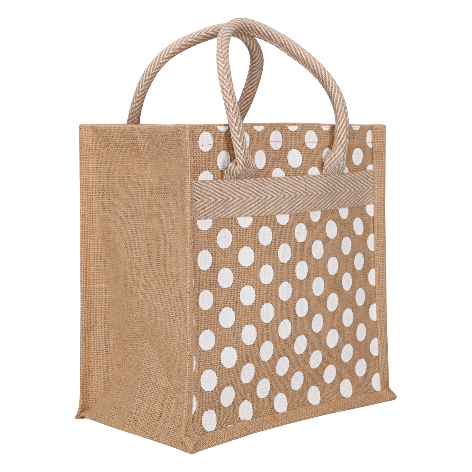 Jute Cottage Polka Dot Zipper Lunch Bag