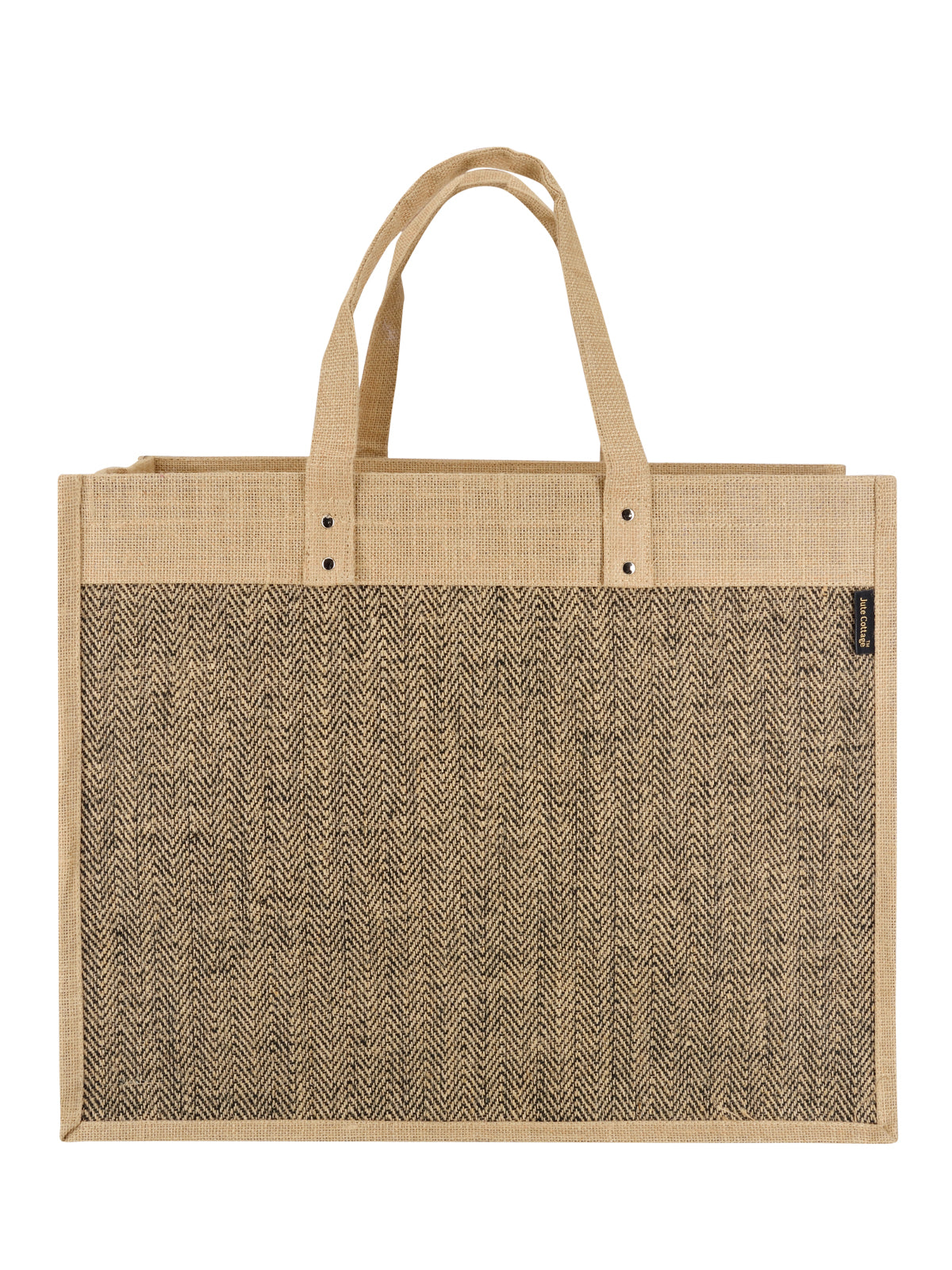 Jute Cottage Herringbone Zipper With Bottom Board