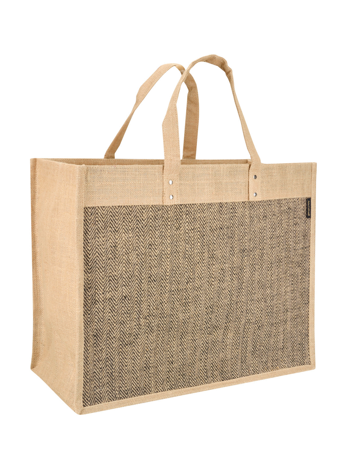 Jute Cottage Herringbone Zipper With Bottom Board