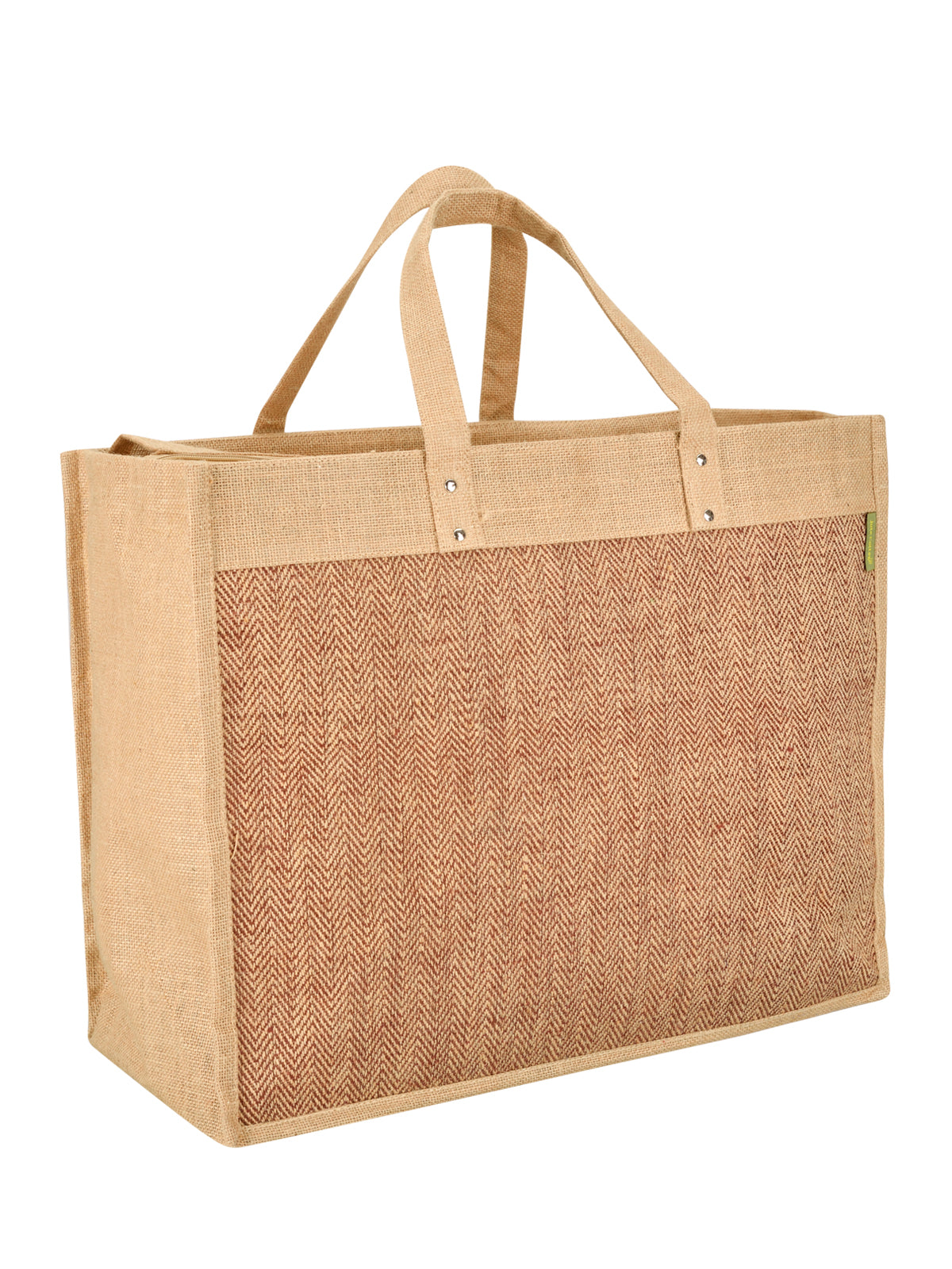 Jute Cottage Herringbone Zipper With Bottom Board