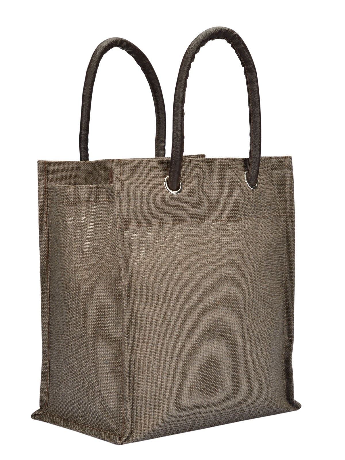 Jute Cottage Big Eyelet Lunch Bag 100% Genuine Jute Bag
