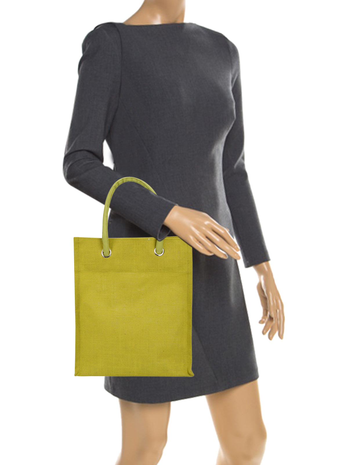 Jute Cottage Big Eyelet Lunch Bag 100% Genuine Jute Bag