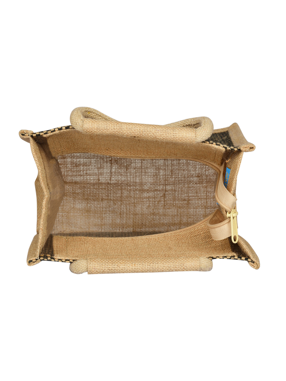 Jute Cottage Mat Weave Lunch Zipper