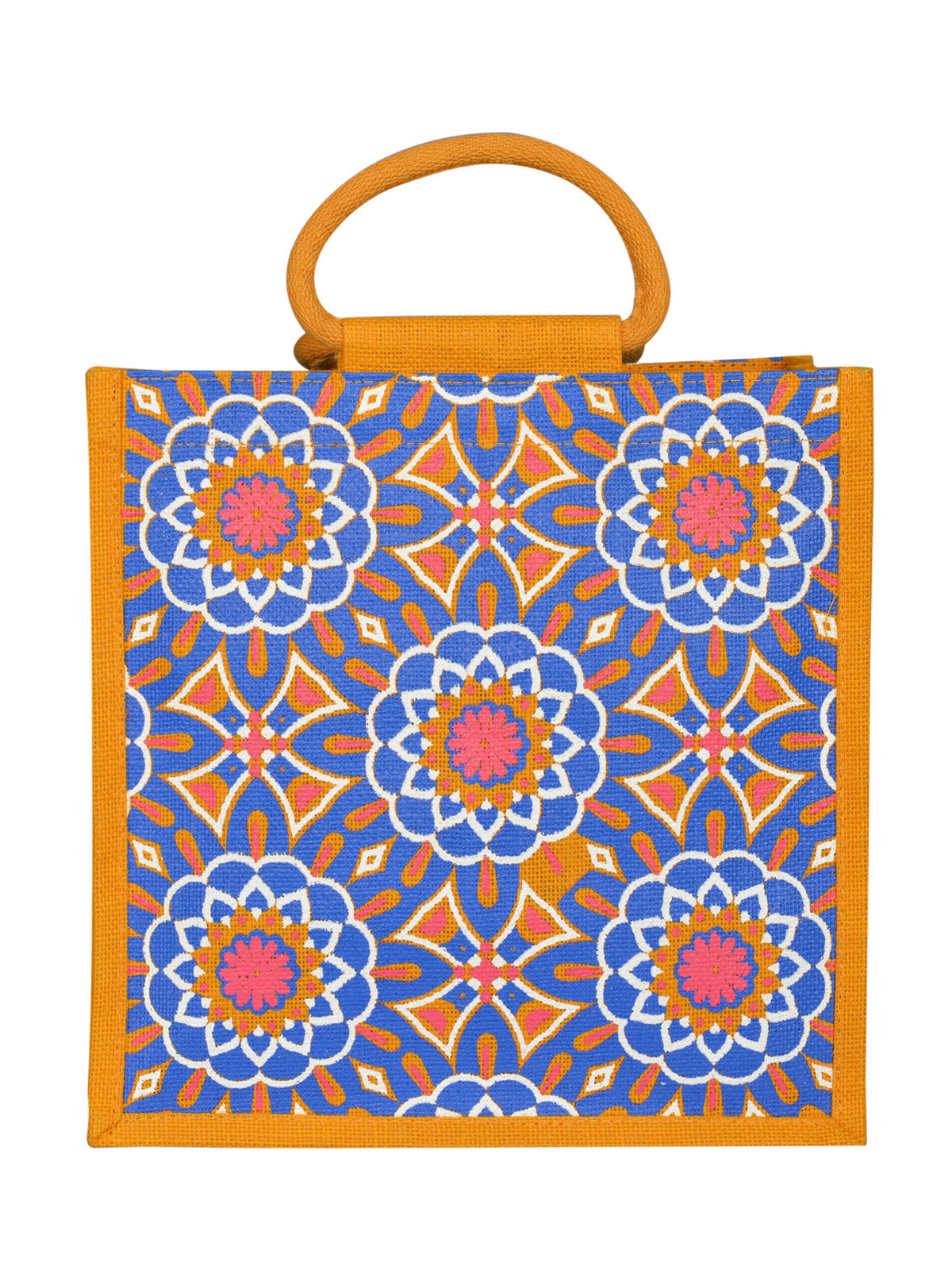 Jute Cottage Mughal Print Zipper Lunch Bag