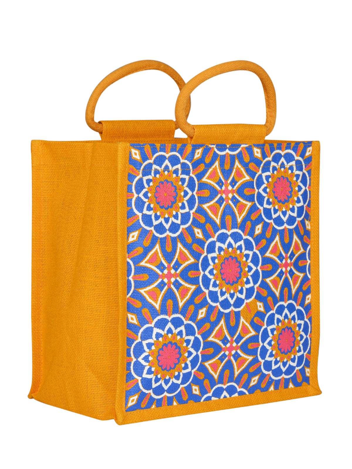 Jute Cottage Mughal Print Zipper Lunch Bag