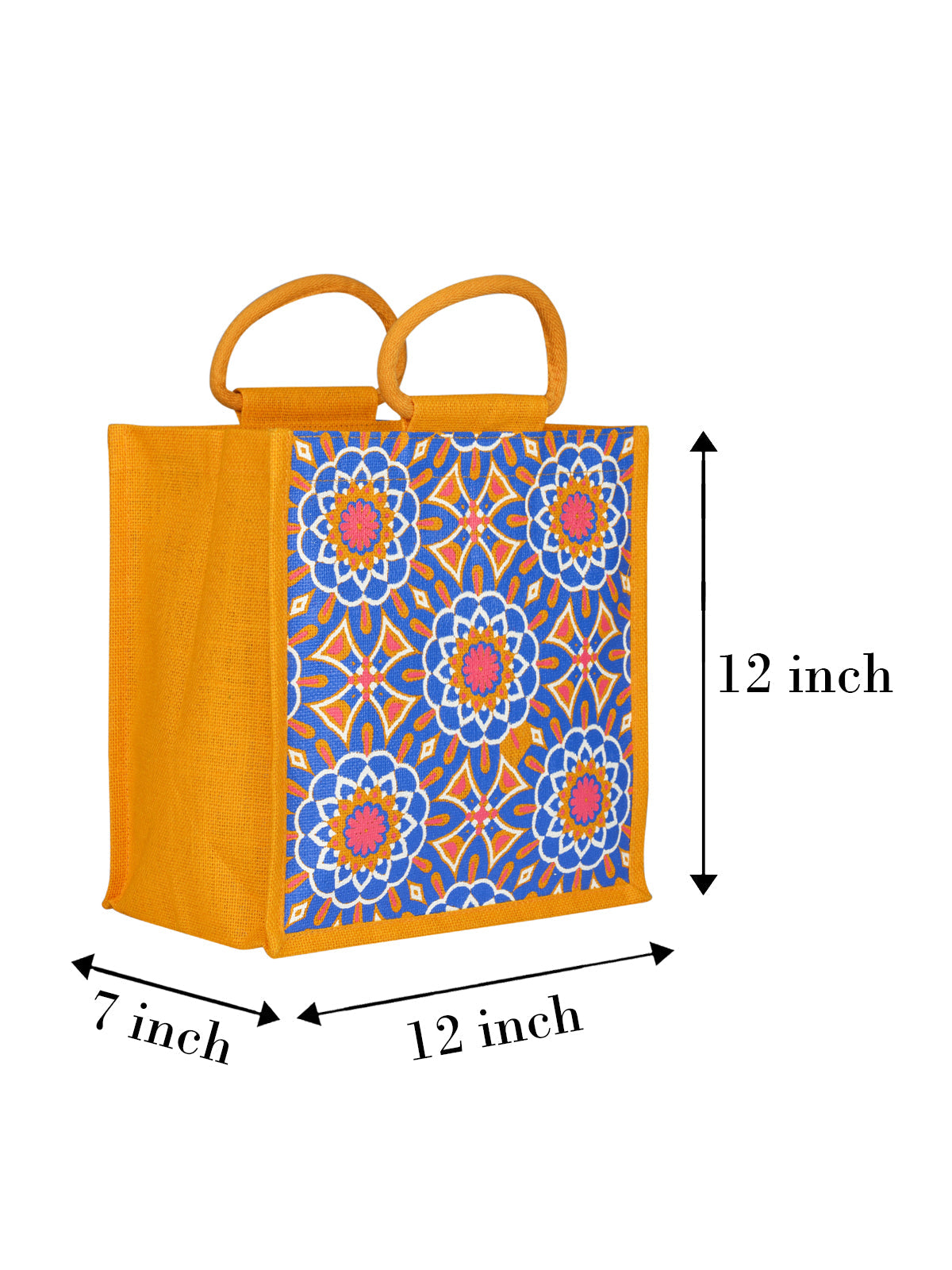Jute Cottage Mughal Print Zipper Lunch Bag