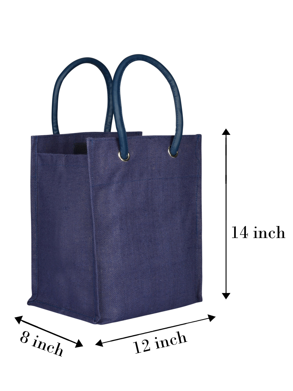 Jute Cottage Big Eyelet Lunch Bag Sustainable 100% Genuine Jute Bag