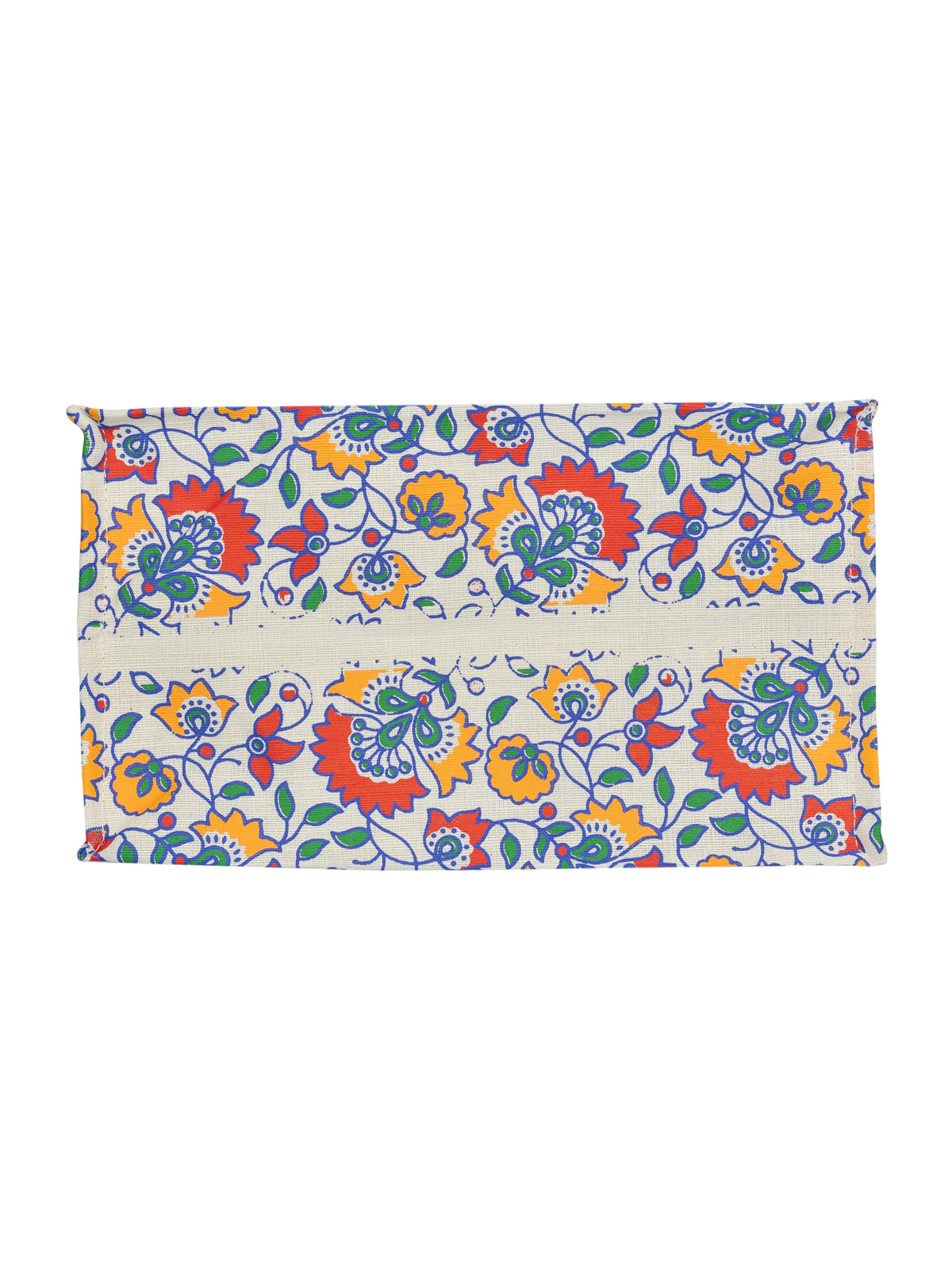 Jute Cottage Print 4 Colour Zipper With Base