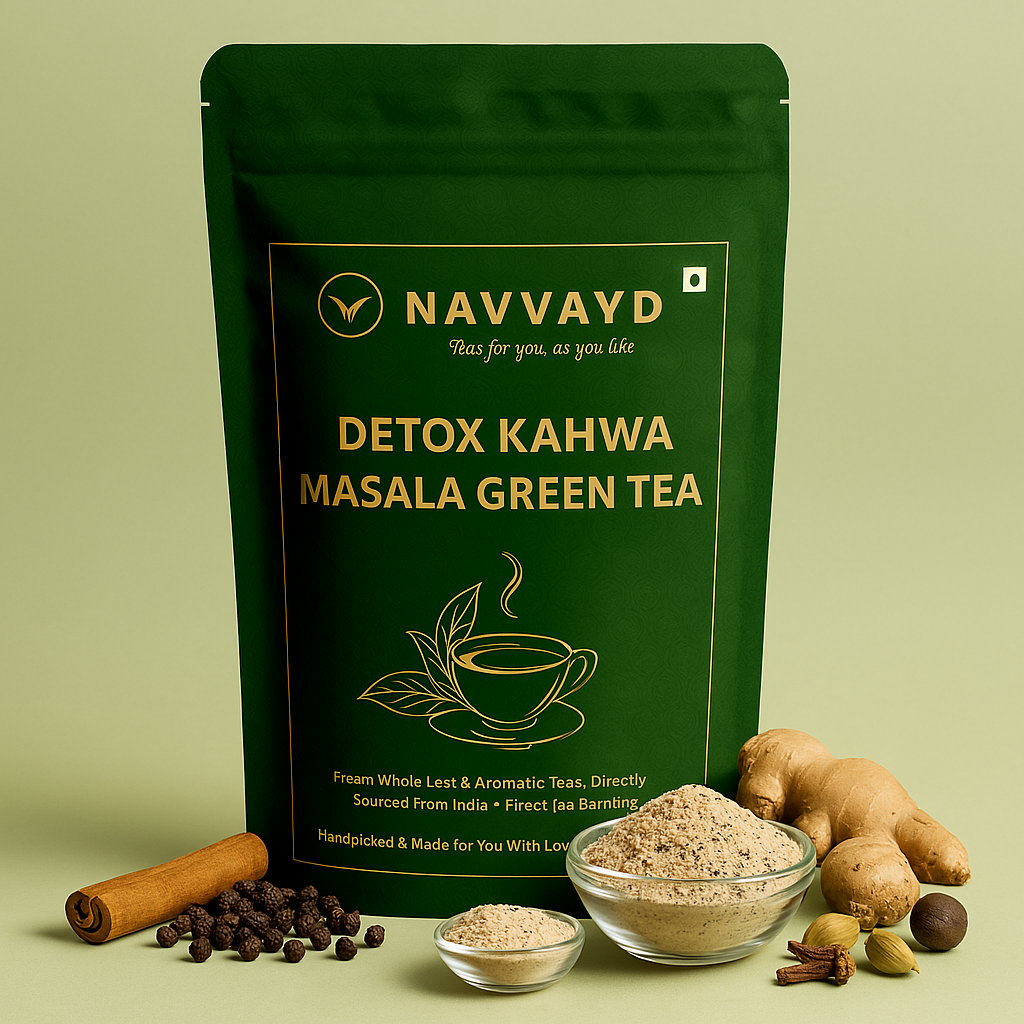 Navvayd Detox Kahwa Masala Green Tea - 50 gms