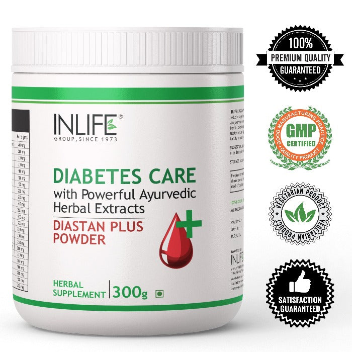INLIFE  Diastan Plus Powder Ayurvedic Herbal Supplement - 300 gms