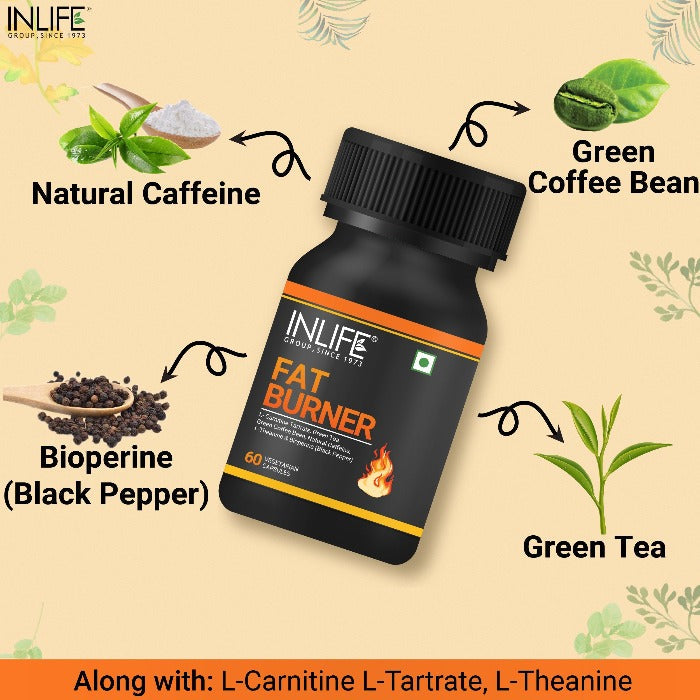 INLIFE Fat Burner Supplement for Men & Women - 60 tabs