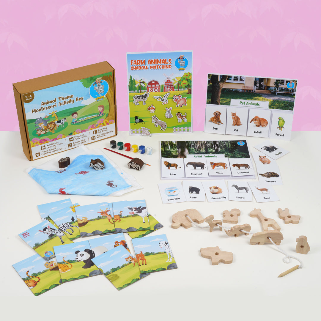 Animal Theme Montessori Activity Box (2-4 Years)