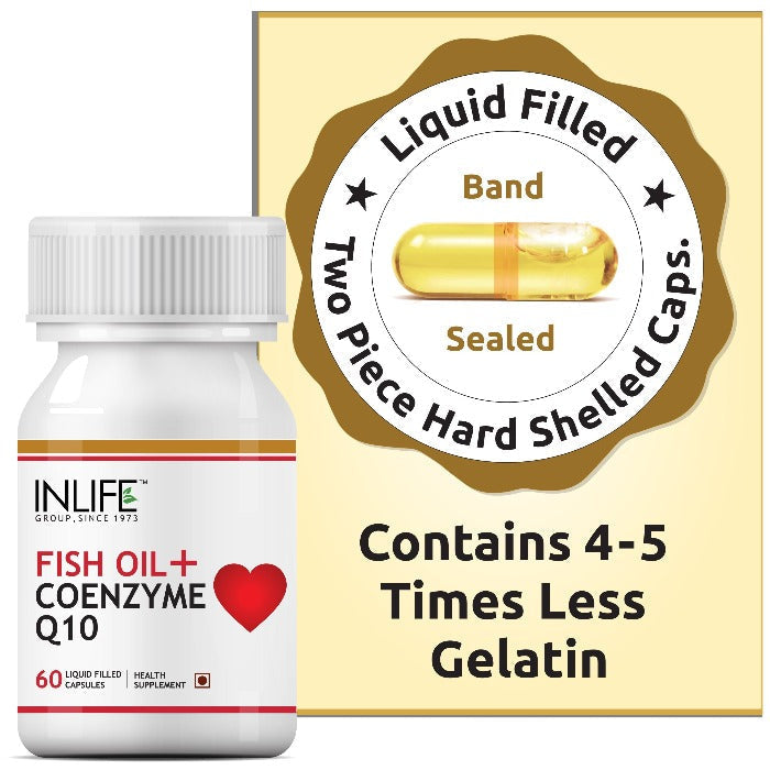 INLIFE Fish Oil with CoQ10 Supplement - 60 tabs