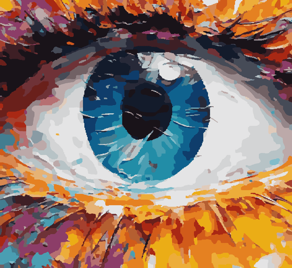 Paint Waint Fluorit Oil Conceptual Eye