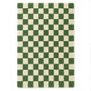 Checkered Green Area Rug