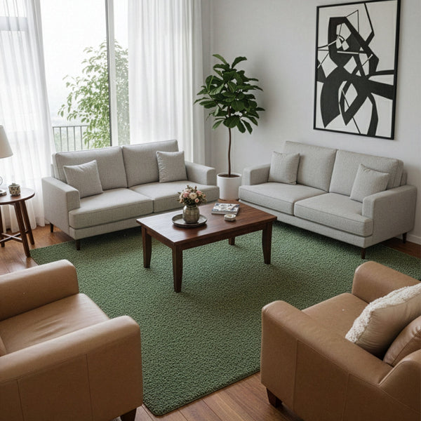 Shaggy Green Area Rug